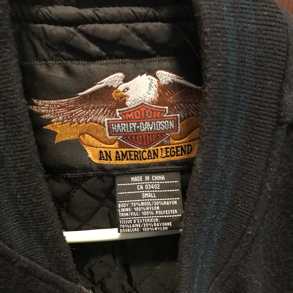 Harley Davidson wool jacket - Picture 3 of 4
